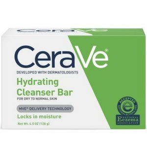 CeraVe Hydrating Cleansing Bar for Face and Body for Normal to Dry Skin, 4.5 oz